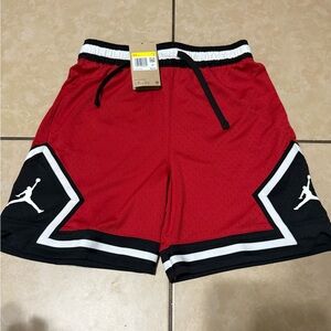 Jordan Red and Black Athletic Shorts